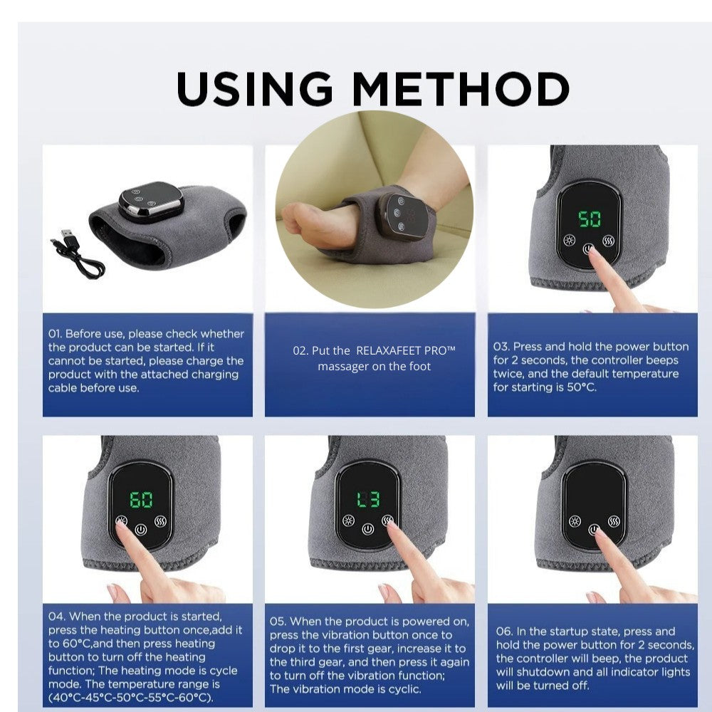 RelaxaFeet Proβ’ - Foot Massager for Neuropathy, Plantar Fasciitis & Pain Relief